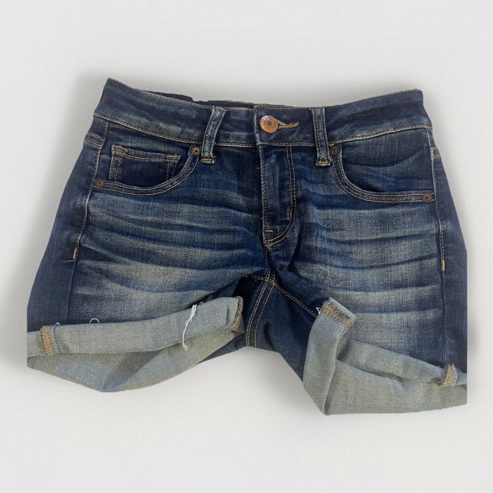 American Eagle Midi Blue Super Super Stretch Womens Denim 0